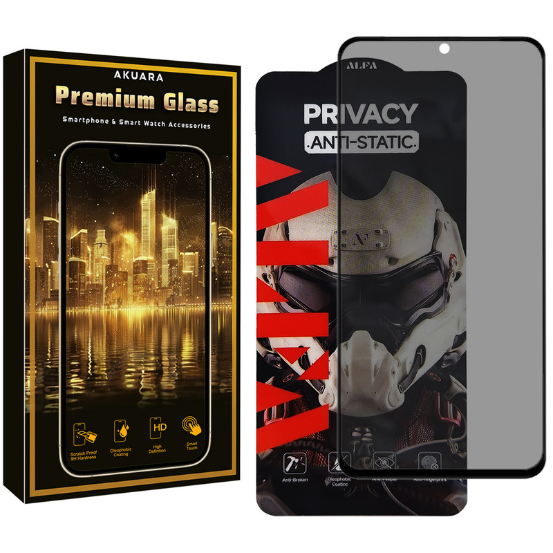 محافظ صفحه نمایش حریم شخصی آکوآرا مدل Premium P1 مناسب برای گوشی موبایل آنر X8A