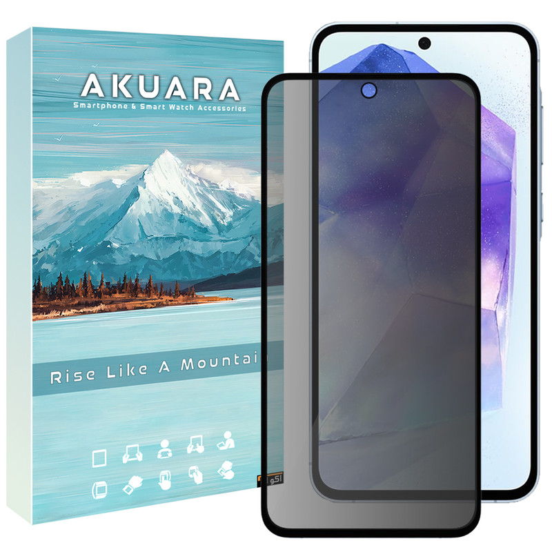محافظ صفحه نمایش حریم شخصی آکوآرا مدل PRV AKU مناسب برای گوشی موبایل سامسونگ Galaxy A55