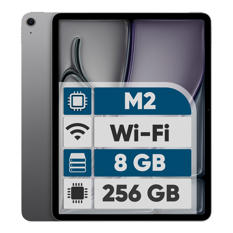 تبلت 13 اینچی اپل مدل iPad Air 2024 M2 Wi-Fi ظرفیت 256 گیگابایت و رم 8 گیگابایت