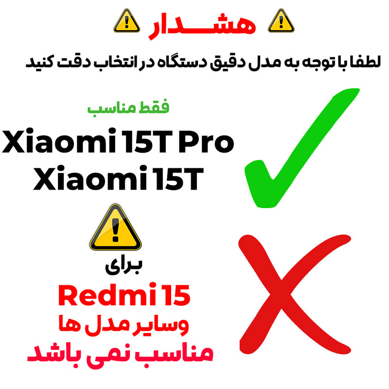محافظ صفحه نمایش بادیگارد مدل Clear مناسب برای گوشی موبایل شیائومی 15T / 15T Pro