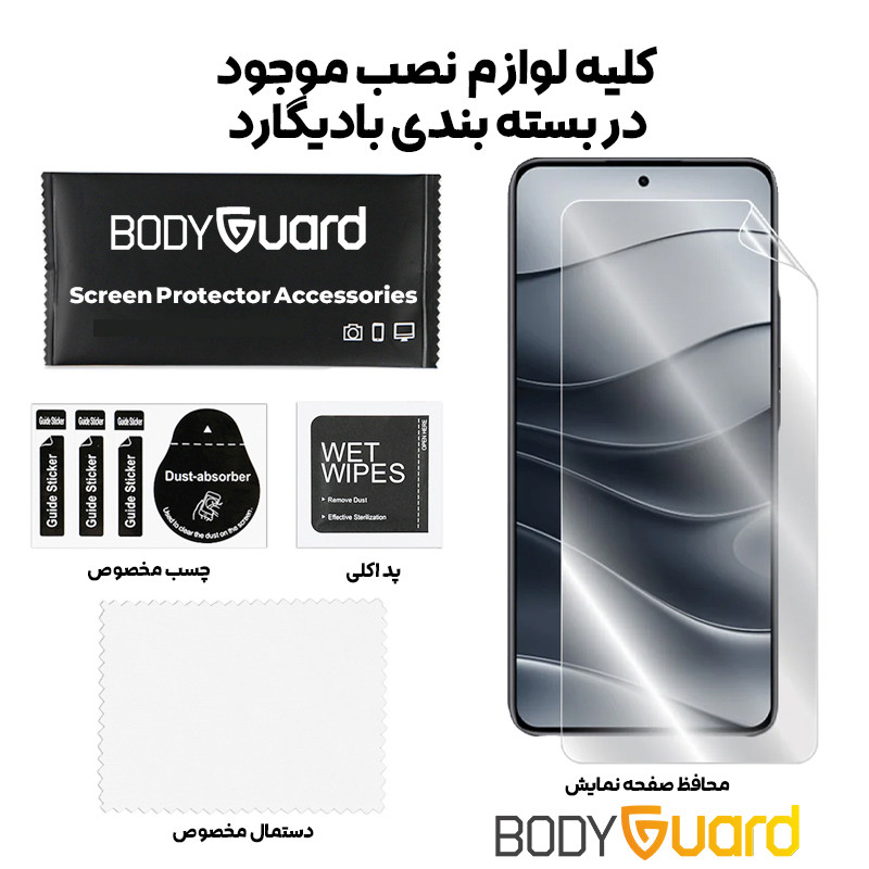 محافظ صفحه نمایش بادیگارد مدل Hydrogel مناسب برای گوشی موبایل شیائومی Redmi Note 15 Pro Plus