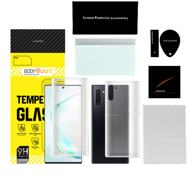 محافظ صفحه نمایش مات بادیگارد مدل HydroGel مناسب برای گوشی موبایل سامسونگ Galaxy Note 10 به همراه محافظ پشت گوشی