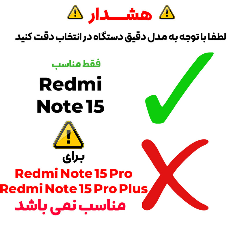 محافظ صفحه نمایش حریم شخصی بادیگارد مدل Hydrogel مناسب برای گوشی موبایل شیائومی Redmi Note 15