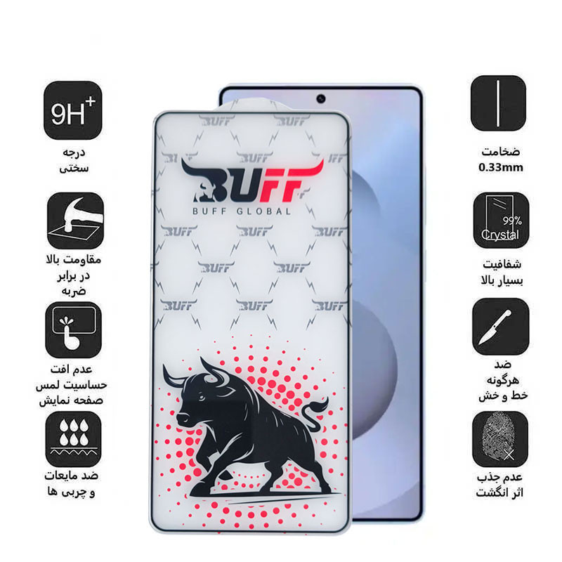 محافظ صفحه نمایش بوف مدل Fighter مناسب برای گوشی موبایل سامسونگ Galaxy S26 Ultra