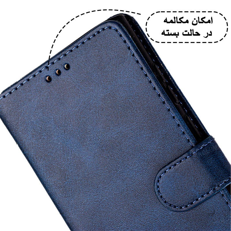 کیف کلاسوری تاپ قاب مدل CLUX مناسب برای گوشی موبایل سامسونگ Galaxy A56 به همراه بندآویز