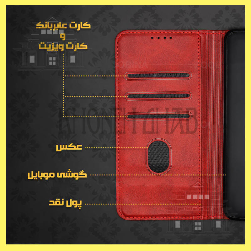 کیف کلاسوری خونه قاب مدل چرمی طرح CUT مناسب برای گوشی موبایل سامسونگ Galaxy J7 Prime