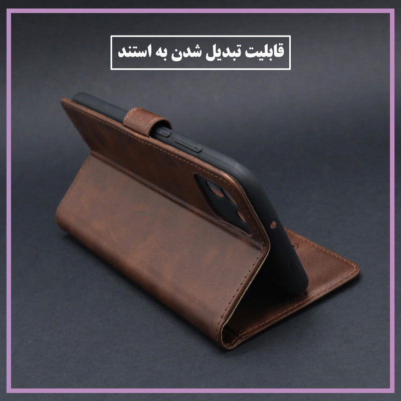 کیف کلاسوری مستر قاب مدل چرمی مناسب برای گوشی موبایل سامسونگ Galaxy A56