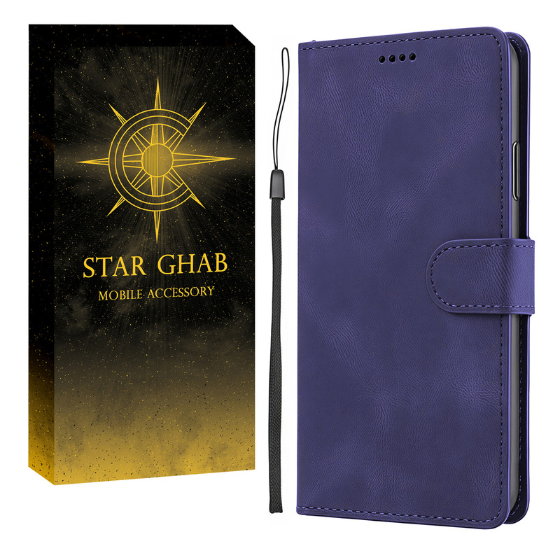 کیف کلاسوری استار قاب مدل لوکس مناسب برای گوشی موبایل سامسونگ Galaxy A56 به همراه بندآویز