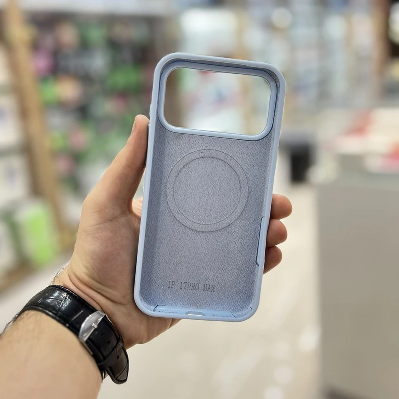 کاور گارد قاب طرح سیلیکونی پاک کنی مگسیف دار مناسب برای گوشی موبایل اپل IPHONE 17 PRo