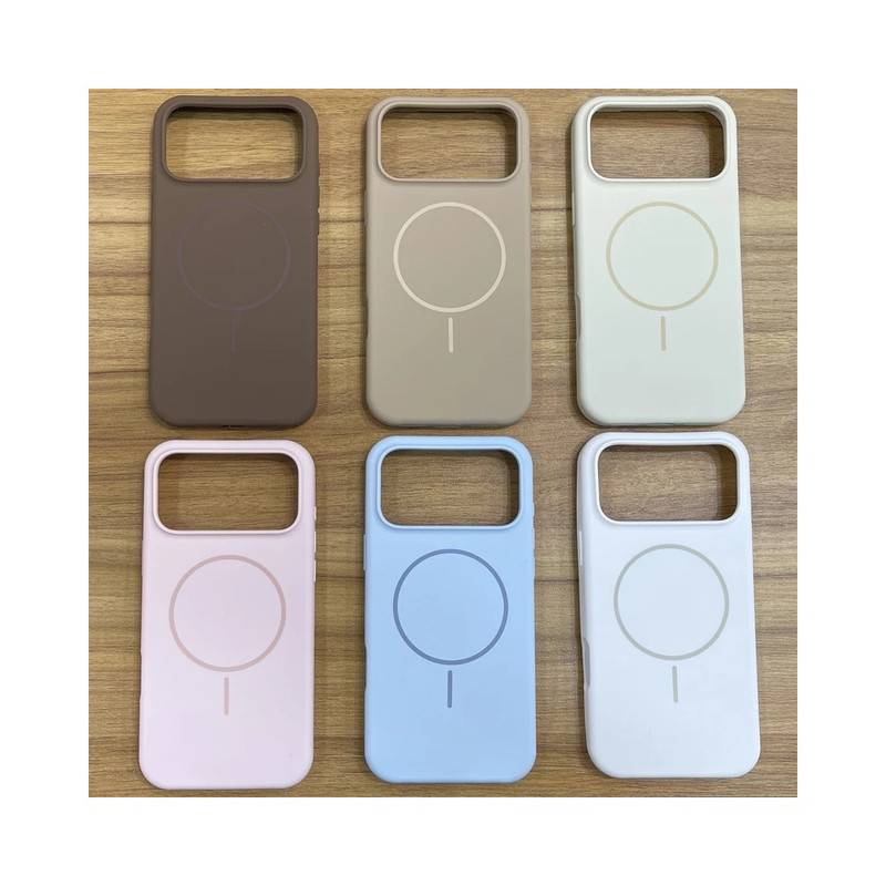 کاور گارد قاب طرح سیلیکونی پاک کنی مگسیف دار مناسب برای گوشی موبایل اپل IPHONE 17 PRo