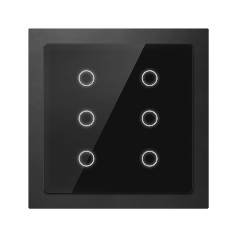 کلید لمسی هوشمند مدل KNX Touch Panel Slim 6 Buttons