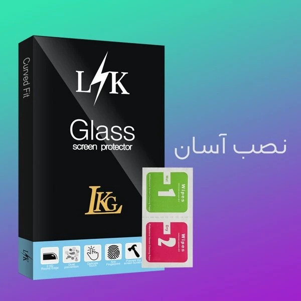 محافظ صفحه نمایش شیشهای ال کا جی مدل Full LKK مناسب برای گوشی موبایل شیائومی ردمی Note 9 Pro 4G / Note 9 Pro Max 4G / Note 9S