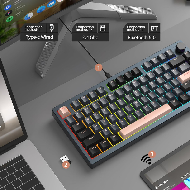 کیبورد مخصوص بازی میجگی مدل (Light75 (Royal