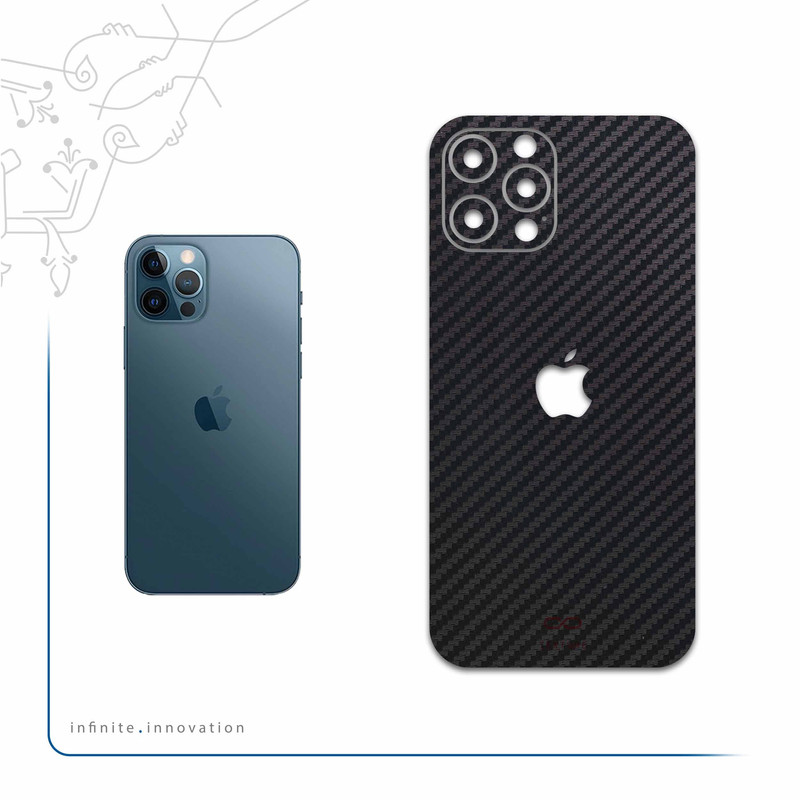 برچسب پوششی ماهوت مدل Carbon-Fiber مناسب برای گوشی موبایل اپل iPhone 12 Pro Max