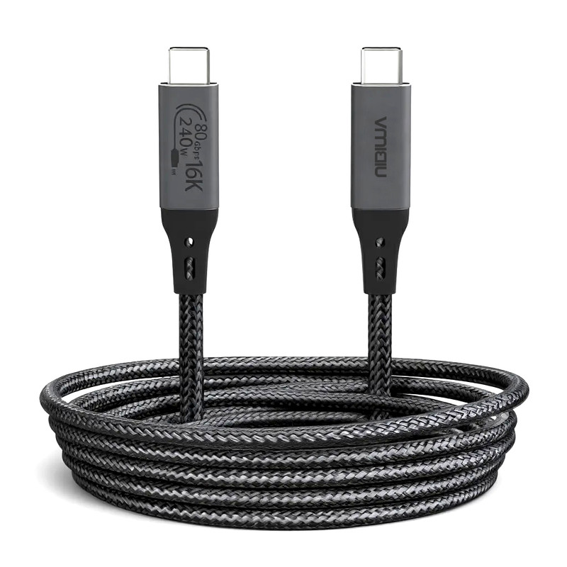 کابل USB-C نیبیوا مدل USB4 V2 ThunderBolt 5 طول 1 متر