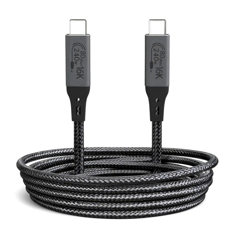 کابل USB-C نیبیوا مدل USB4 V2 ThunderBolt 5 طول 1 متر