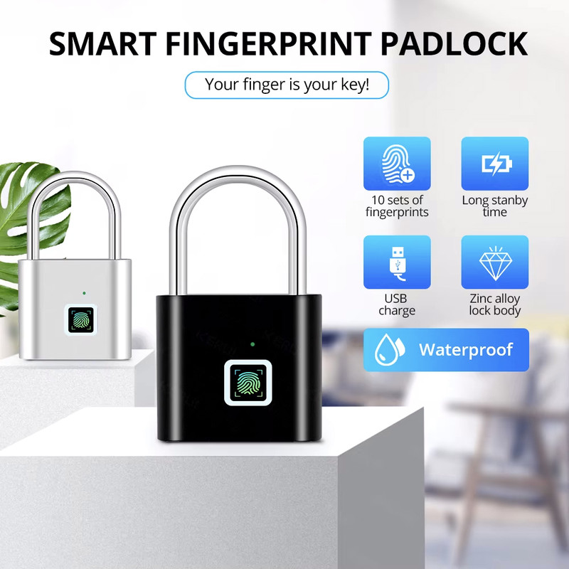 قفل اثر انگشتی مدل Padlock 0.2 WP