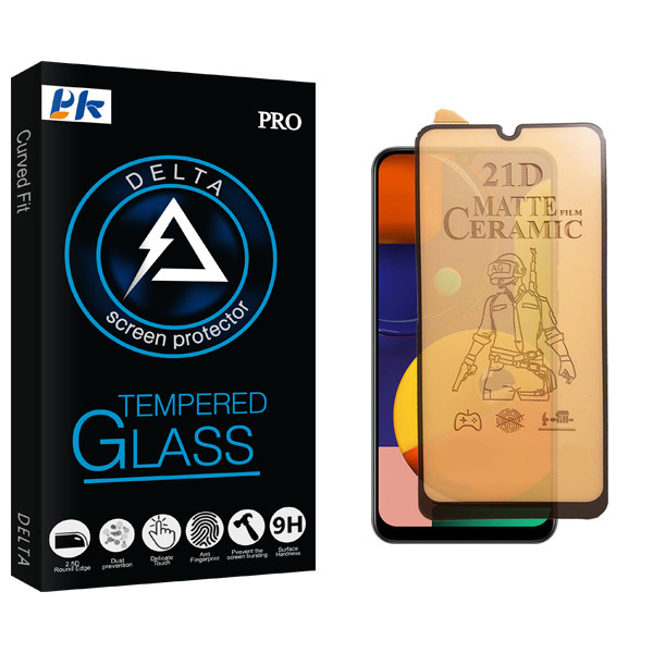 محافظ صفحه نمایش سرامیکی مات پی کی مدل Delta Glass مناسب برای گوشی موبایل سامسونگ Galaxy A32 4G / Galaxy A31