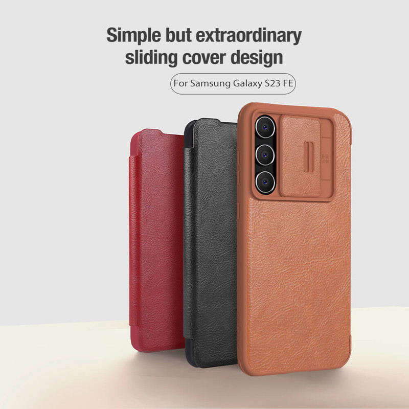 کیف کلاسوری نیلکین مدل Qin Pro Leather مناسب برای گوشی موبایل سامسونگ Galaxy S23 FE