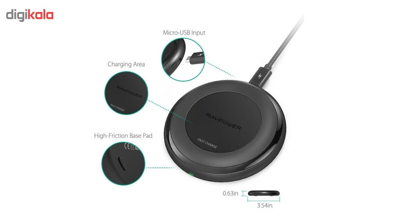 شارژر بی سیم راو پاور مدل RP-PC058-2A-10w