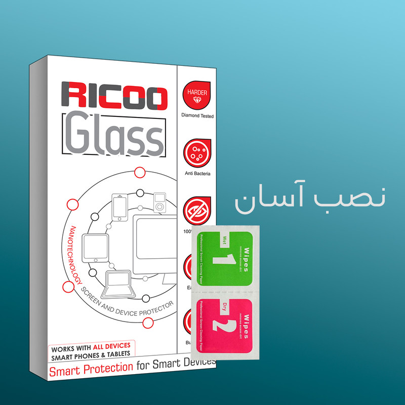 محافظ صفحه نمایش شیشه ای ریکو مدل Glass Super-D مناسب برای گوشی موبایل شیائومی Note 8 Pro