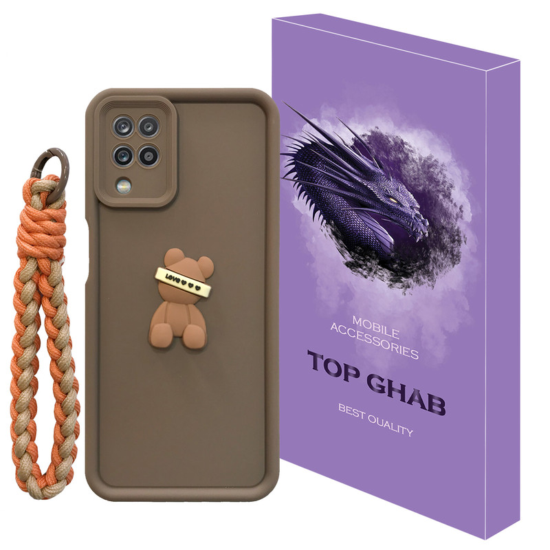 کاور تاپ قاب مدل SOLIDBEAR مناسب برای گوشی موبایل سامسونگ Galaxy A12 / M12 / A12 Nacho به همراه بند