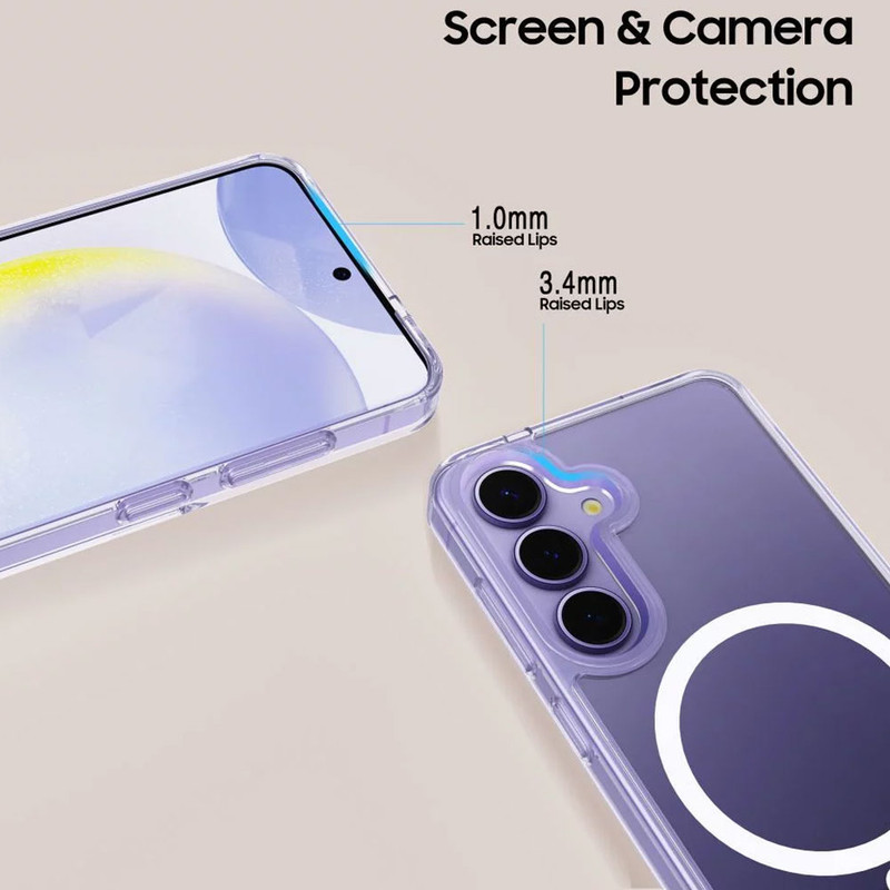 کاور اسپایدر مدل Clear Magnetic MGsafe مناسب برای گوشی موبایل سامسونگ Galaxy A56