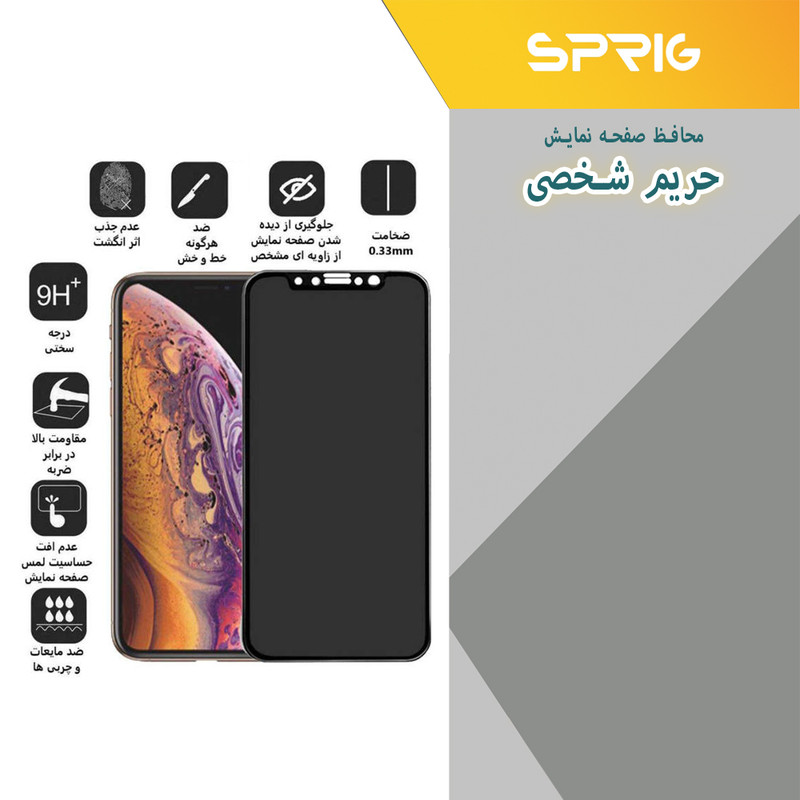 محافظ صفحه نمایش حریم شخصی اسپریگ مدل PRVSP مناسب برای گوشی موبایل شیائومی 11T / 11T Pro