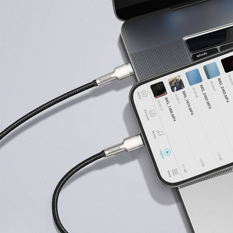 کابل تبدیل USB-C به لایتنینگ باسئوس مدل CATLJK-B01 طول 2 متر