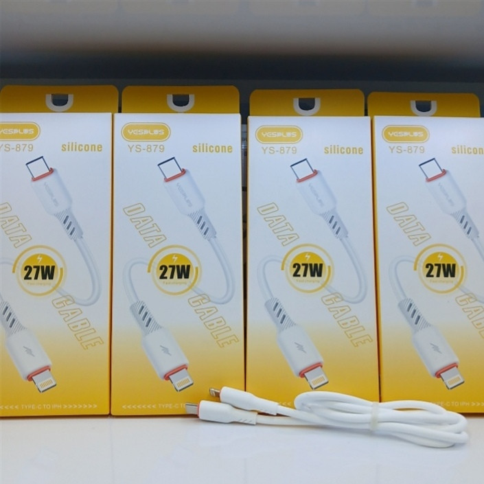 کابل تبدیل USB-C به لایتنینگ یس پلاس مدل FAST CHARGE 27W 13promax طول 1متر