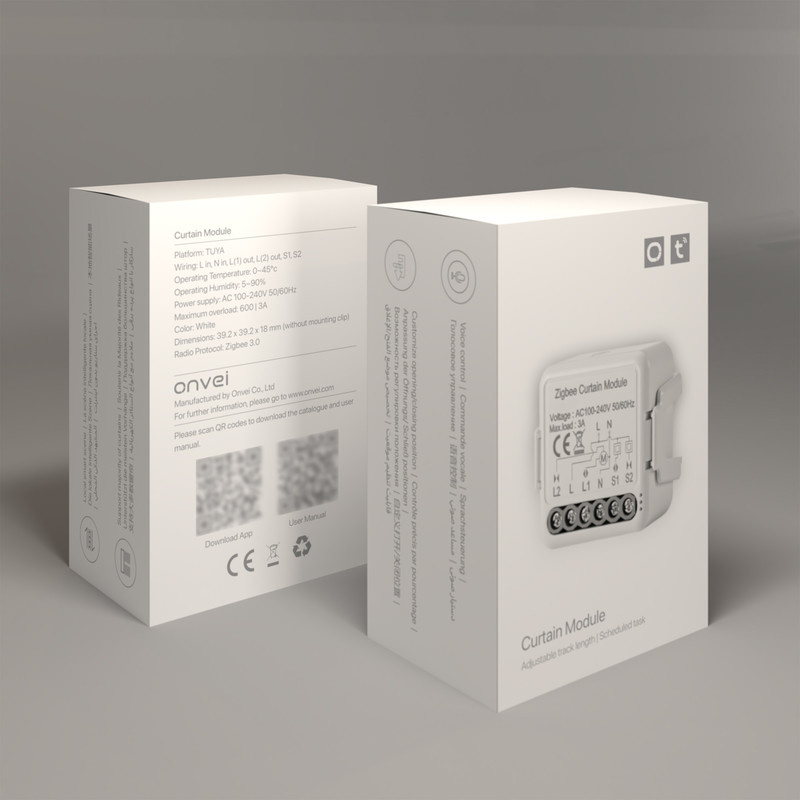 رله سوئیچ هوشمند پرده تویا مدل Zigbee