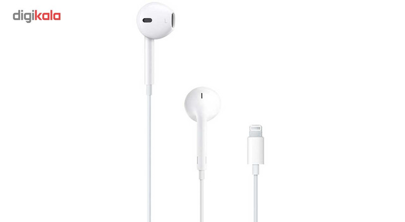 هندزفری اپل مدل EarPods بدون قابلیت نویز کنسلینگ، اتصال از طریق لایتنینگ