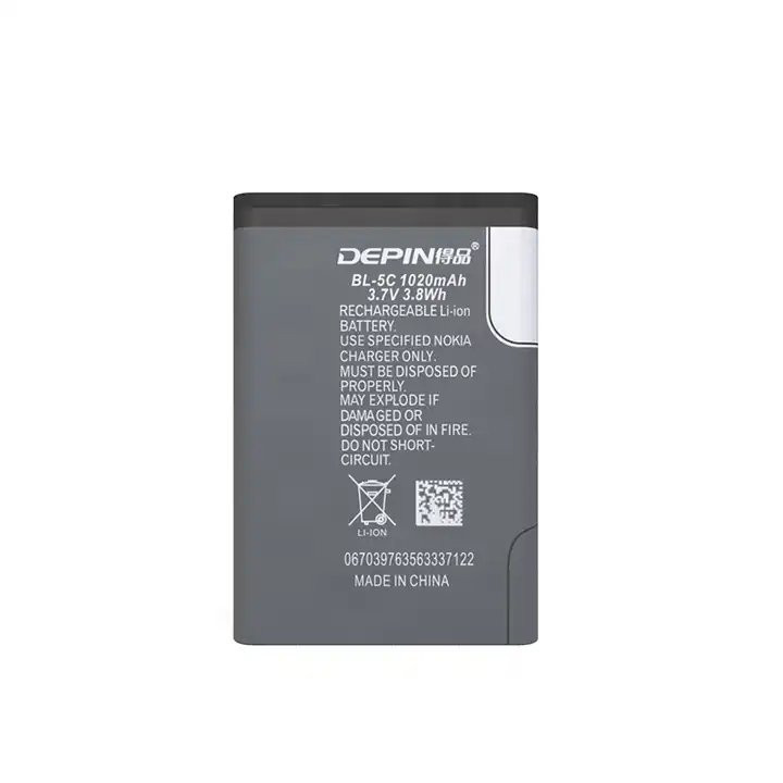 باتری موبایل دپین مدل BL-5C 1020mAh مناسب برای گوشی موبایل نوکیا 105 / 106 / 107 / 1200 / 1280