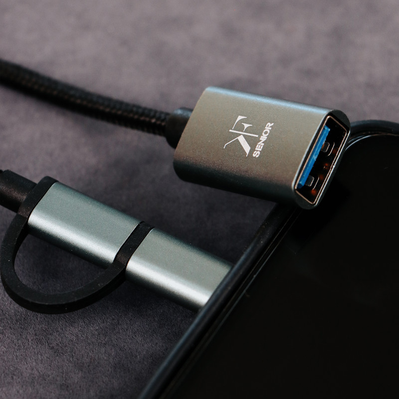 مبدل MICRO USB/USB-C به USB 3.0 /کی اف سنیور مدل A330