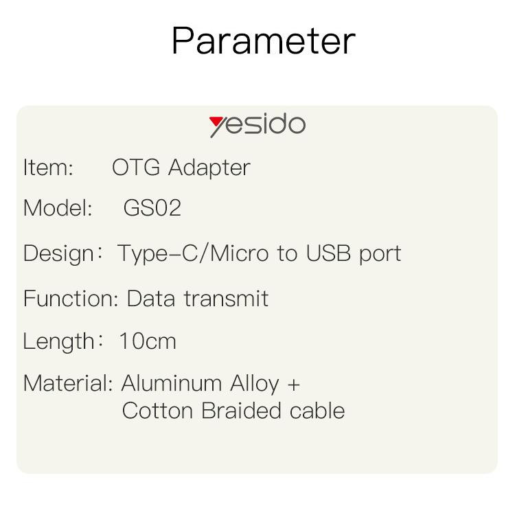 مبدل OTG microUSB/ USB-C به USB 3.0 یسیدو مدل GS02