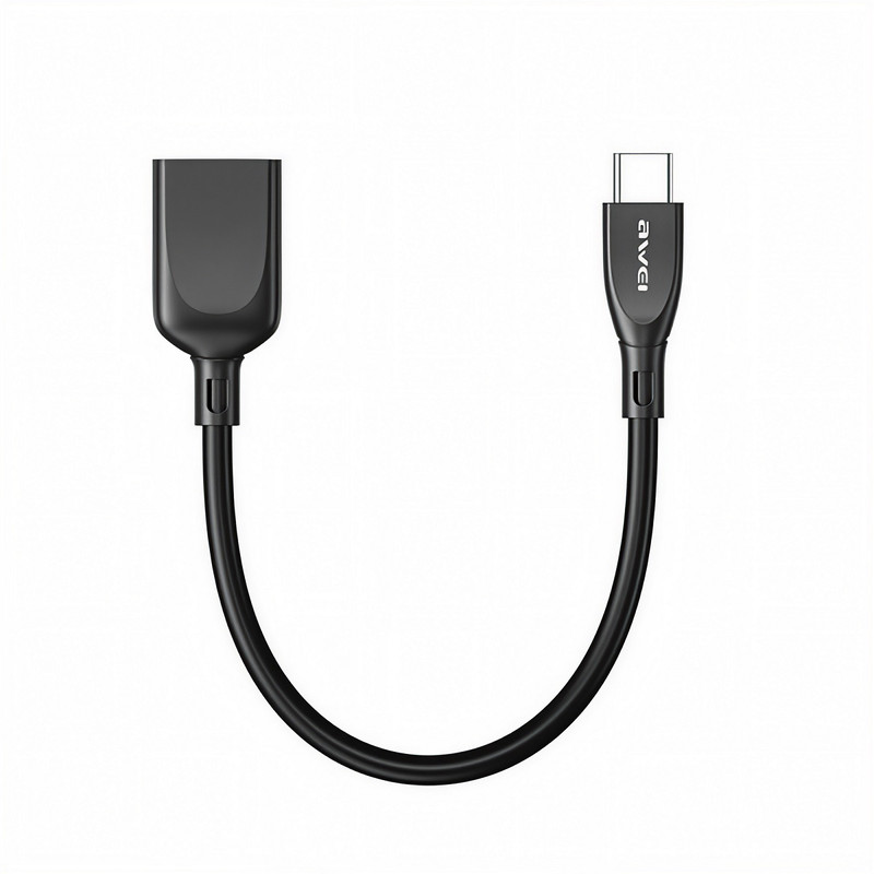 کابل تبدیل USB OTG به USB-C اوی مدل CL-14 طول 0.2 متر