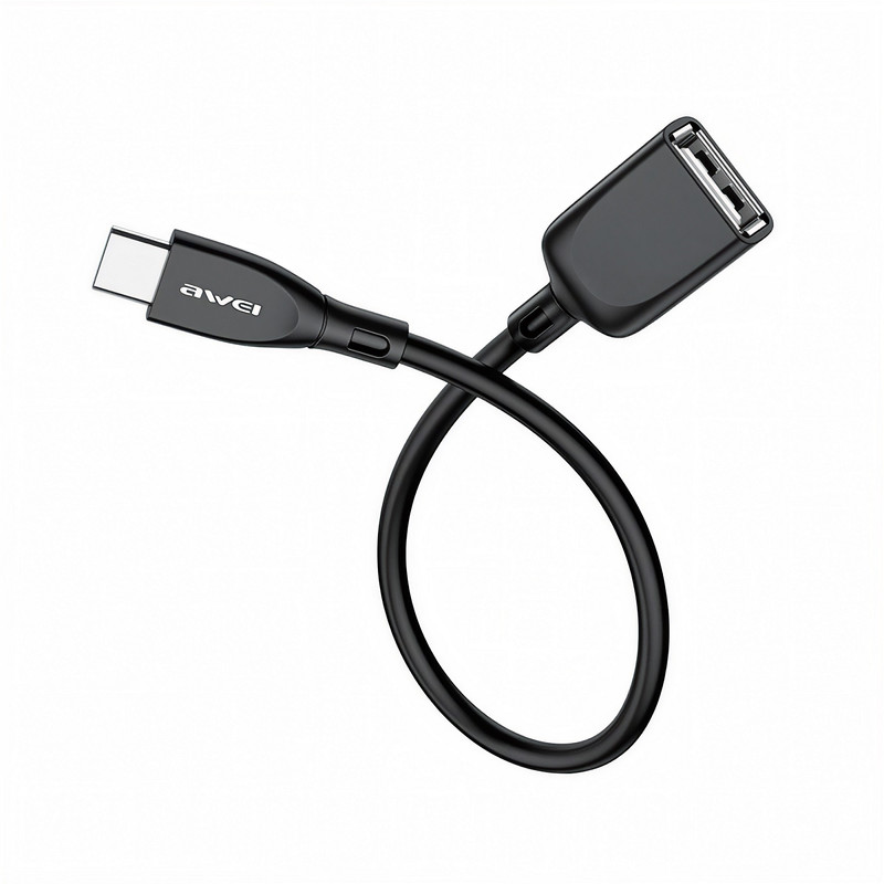 کابل تبدیل USB OTG به USB-C اوی مدل CL-14 طول 0.2 متر
