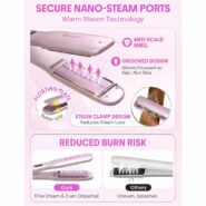 دستگاه اتو مو شیگلم مدل Sleek Chic Twist Kiss Flat Iron با تکنولوژی ضد وز، برقی