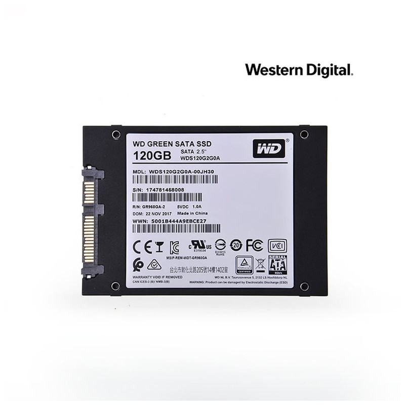 اس اس دی اینترنال وسترن دیجیتال مدل Green PC WDS120G2G0A ظرفیت 120 گیگابایت