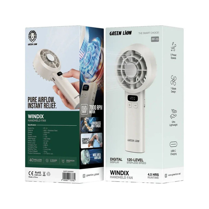 پنکه دستی گرین لاین مدل windix pro