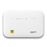 مودم 4G/TD-LTE خانگی ایرانسل مدل TF-i60 S1 با پشتیبانی هم‌زمان 32 کاربر، 4 شبکه بی‌سیم مستقل، 4 پورت LAN، آنتن 5dBi و سیم‌کارت 300 گیگابایت اینترنت 6 ماهه