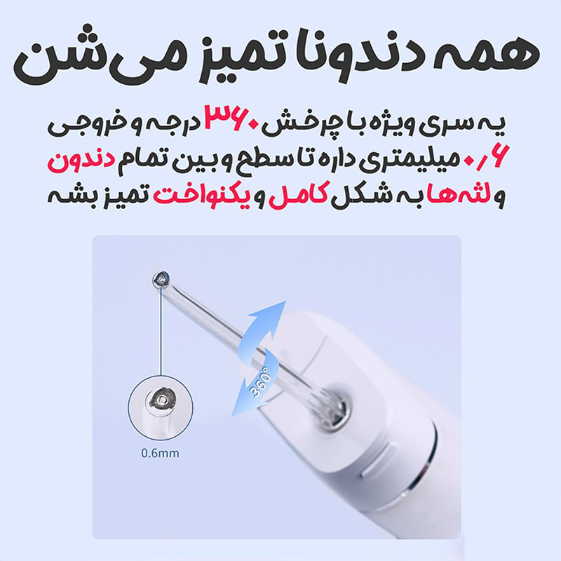 دستگاه شستوشوی دهان و دندان شارژی انپولی مدل M6 PLUS