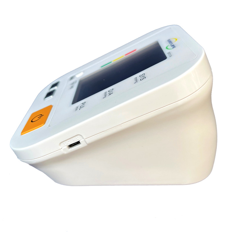 فشارسنج دیجیتال بازویی ایزی لایف مدل BP313A با قابلیت اندازهگیری فشار خون و ضربان قلب، تشخیص آریتمی، بازوبند قابل شستشو، منبع انرژی باتری و کابل USB، مناسب بازو 22 تا 42 سانتیمتر