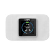 مودم قابل حمل 4G LTE نتربیت مدل NWR-940X با باتری 3000 میلی‌آمپر، پشتیبانی همزمان تا 32 کاربر، فناوری Wi-Fi 6، سرعت دانلود 150Mbps و امنیت WPA3 با صفحه نمایش 2 اینچ و درگاه USB Type-C