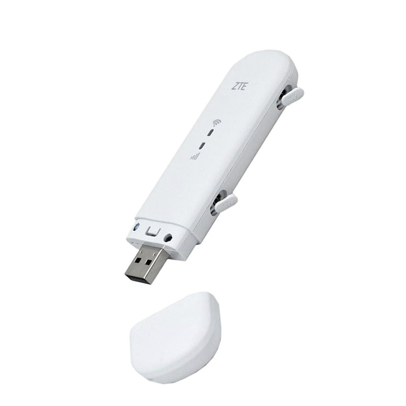 مودم USB سیم کارتی قابل حمل زد تی ای مدل MF79U با پشتیبانی شبکه 4G LTE، قابلیت اتصال دو آنتن خارجی، چیپست Cortex-R7 و ورودی کارت حافظه microSD
