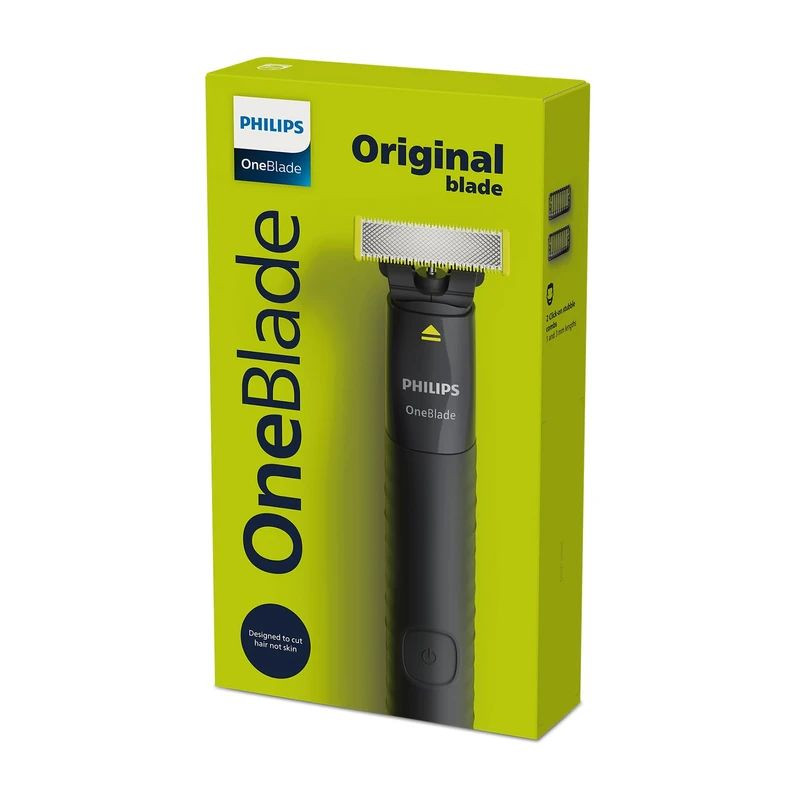 ماشین اصلاح موی صورت فیلیپس مدل QP1424.10 شارژی با تکنولوژی OneBlade، ضدآب، قابل استفاده خشک و مرطوب، تیغه استیل ضد زنگ، اصلاح صفر زن، دارای دو شانه 1 و 3 میلیمتری، شارژ USB با 30 دقیقه استفاده مداوم