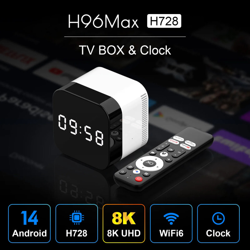 اندروید باکس اچ96 مکس مدل H728 حافظه 128G