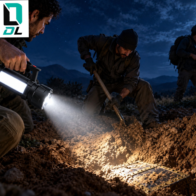 نور افکن دستی شارژی دریم لایت مدل DL-3080 با نور مهتابی