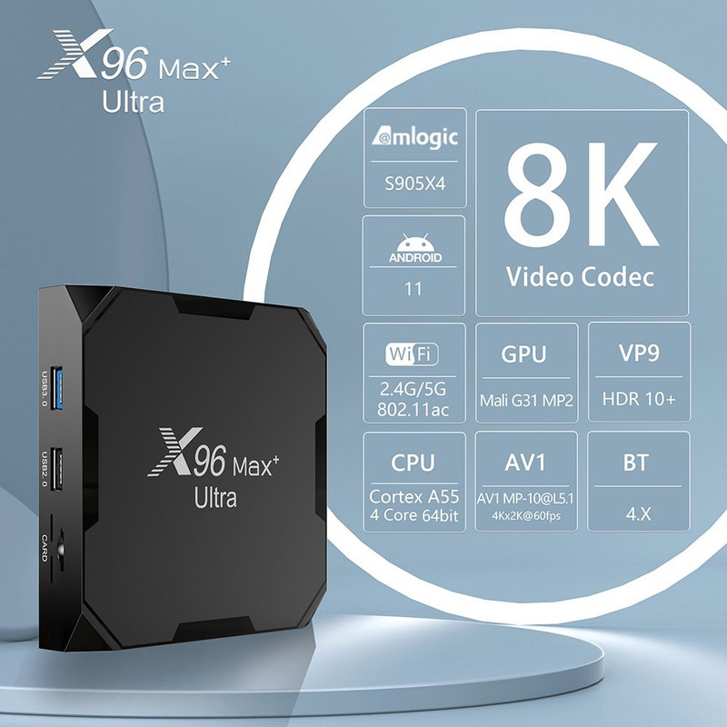اندروید باکس ايكس96 مدل Max Plus Ultra