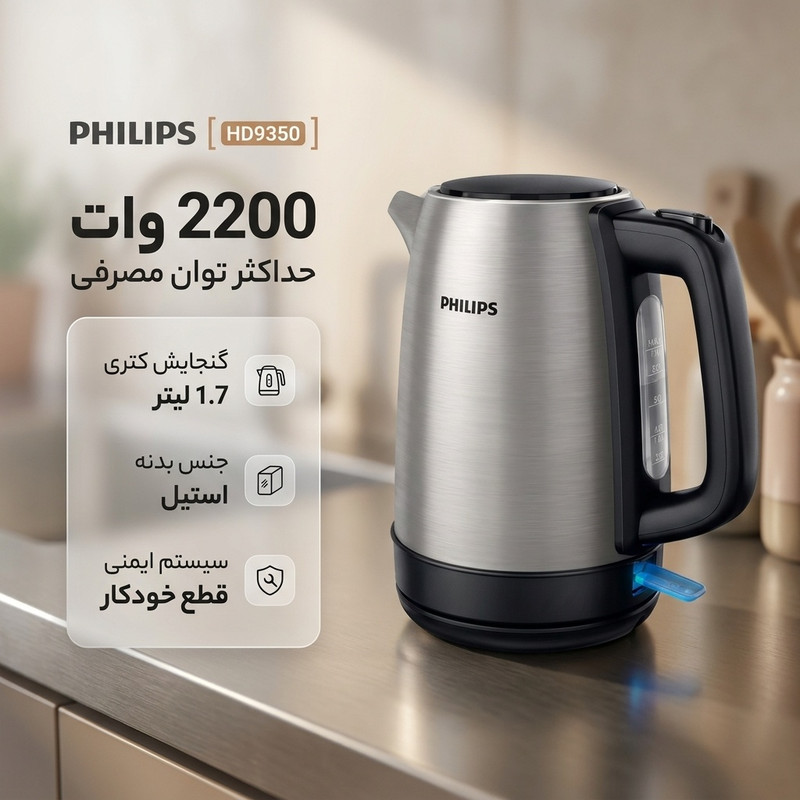 کتری برقی فیلیپس مدل HD9350